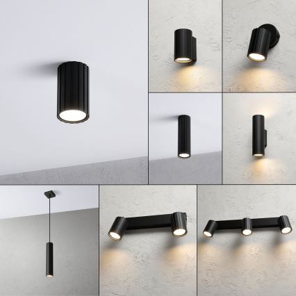 Brilagi - Spotleuchte CRISPINA 1xGU10/10W/230V 10 cm schwarz