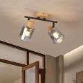 BRILAGI - Spotleuchte HYGGE 2xE14/15W/230V Holz/rauchfarben