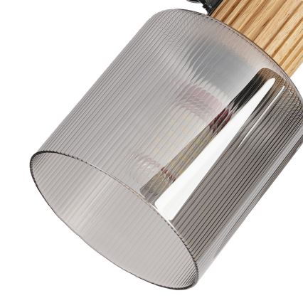 Brilagi - Spotleuchte HYGGE 2xE14/15W/230V Holz/rauchfarben