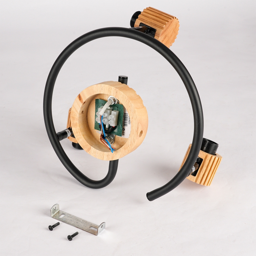 Brilagi - Spotleuchte HYGGE 3xE14/15W/230V Holz/rauchfarben