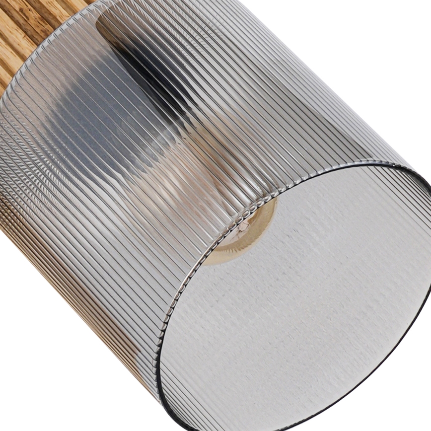 Brilagi - Spotleuchte HYGGE 3xE14/15W/230V Holz/rauchfarben