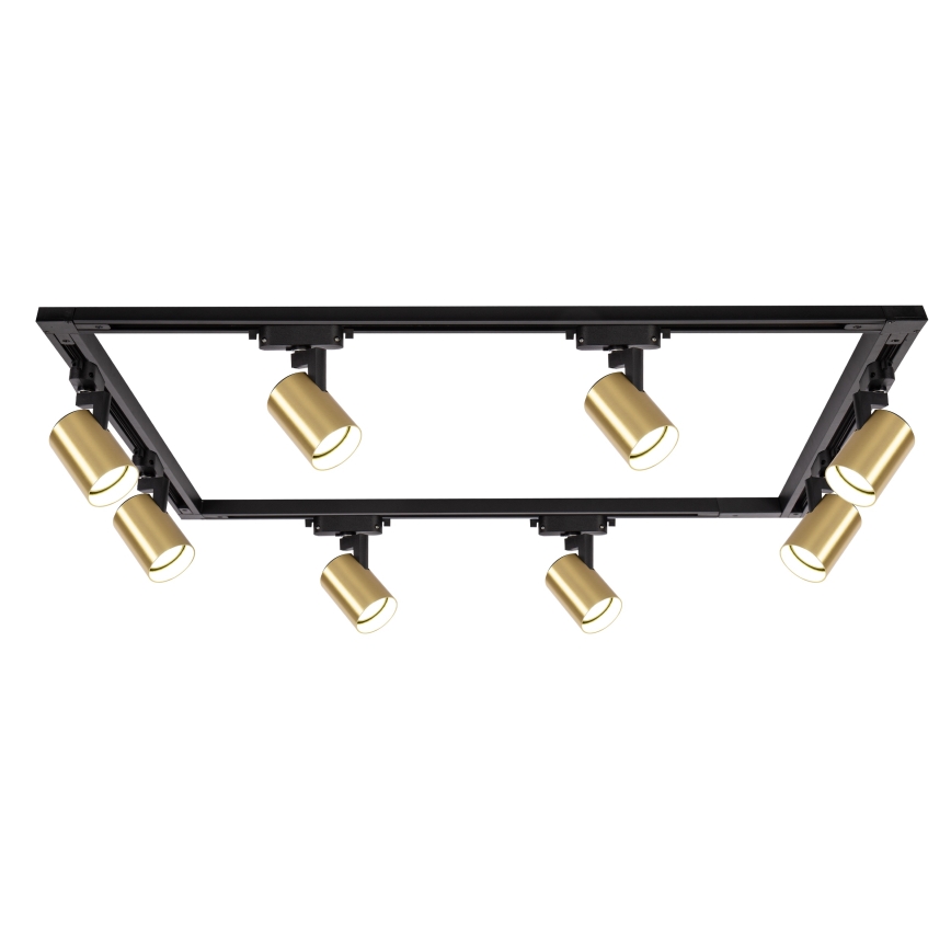 Brilagi - Spotleuchte im Schienensystem HUSKY 8xGU10/10W/230V schwarz/gold