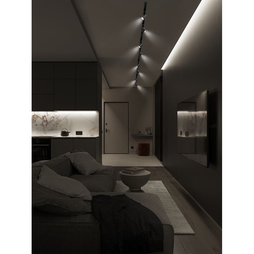 Brilagi - Spotleuchte im Schienensystem HUSKY 8xGU10/10W/230V schwarz