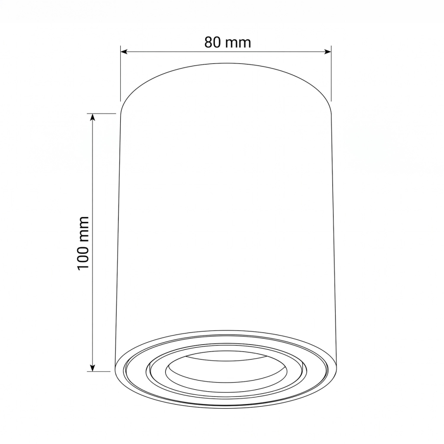BRILAGI - Spotleuchte MIA 1xGU10/30W/230V 100x80 mm braun