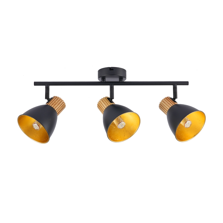 Brilagi - Spotleuchte ODENSE 3xE14/10W/230V Holz/Schwarz