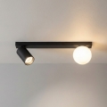 Brilagi - Spotleuchte SELE BALL 1xGU10/30W/230V + 1xG9/10W schwarz