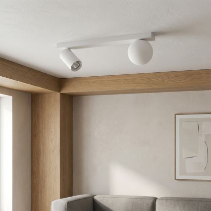 Brilagi - Spotleuchte SELE BALL 1xGU10/30W/230V + 1xG9/10W weiß
