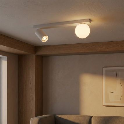 Brilagi - Spotleuchte SELE BALL 1xGU10/30W/230V + 1xG9/10W weiß