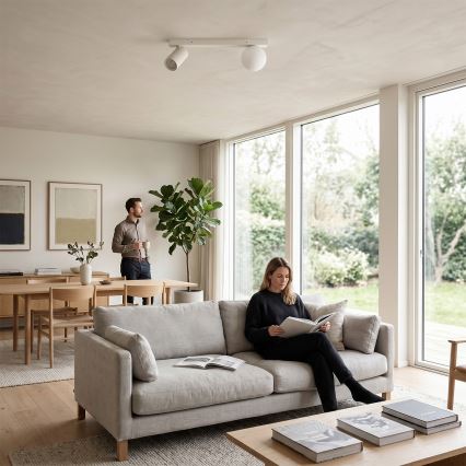 Brilagi - Spotleuchte SELE BALL 1xGU10/30W/230V + 1xG9/10W weiß
