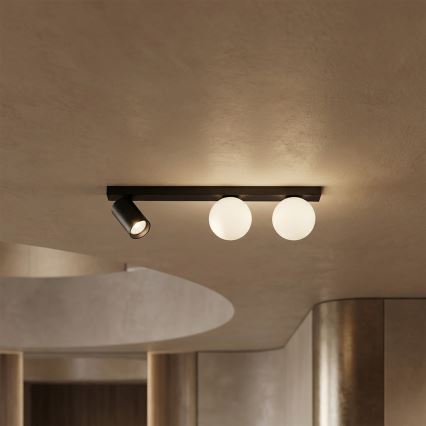 Brilagi - Spotleuchte SELE BALL 1xGU10/30W/230V + 2xG9/10W schwarz