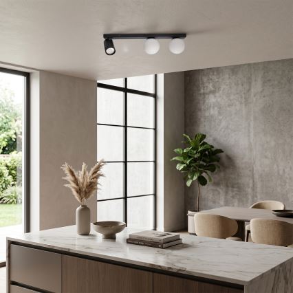 Brilagi - Spotleuchte SELE BALL 1xGU10/30W/230V + 2xG9/10W schwarz