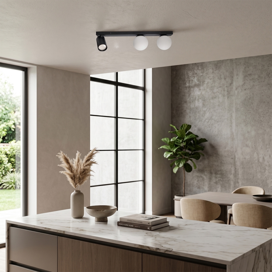 Brilagi - Spotleuchte SELE BALL 1xGU10/30W/230V + 2xG9/10W schwarz