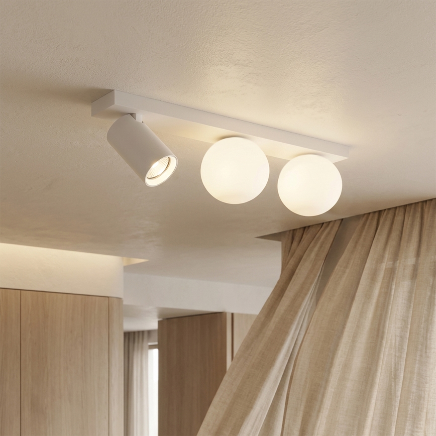 Brilagi - Spotleuchte SELE BALL 1xGU10/30W/230V + 2xG9/10W, weiß
