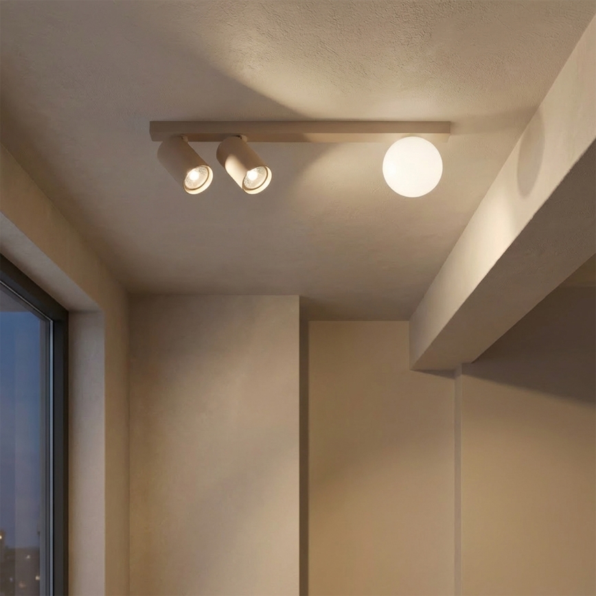 Brilagi - Spotleuchte SELE BALL 2xGU10/30W/230V + 1xG9/10W beige