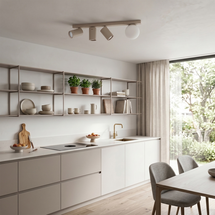 Brilagi - Spotleuchte SELE BALL 3xGU10/30W/230V + 1xG9/10W beige
