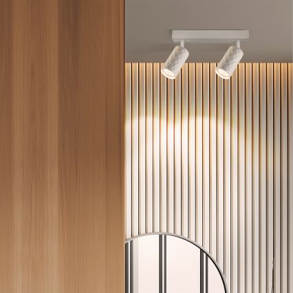 Brilagi - Spotleuchte SELE DIAMANT 2xGU10/30W/230V weiß