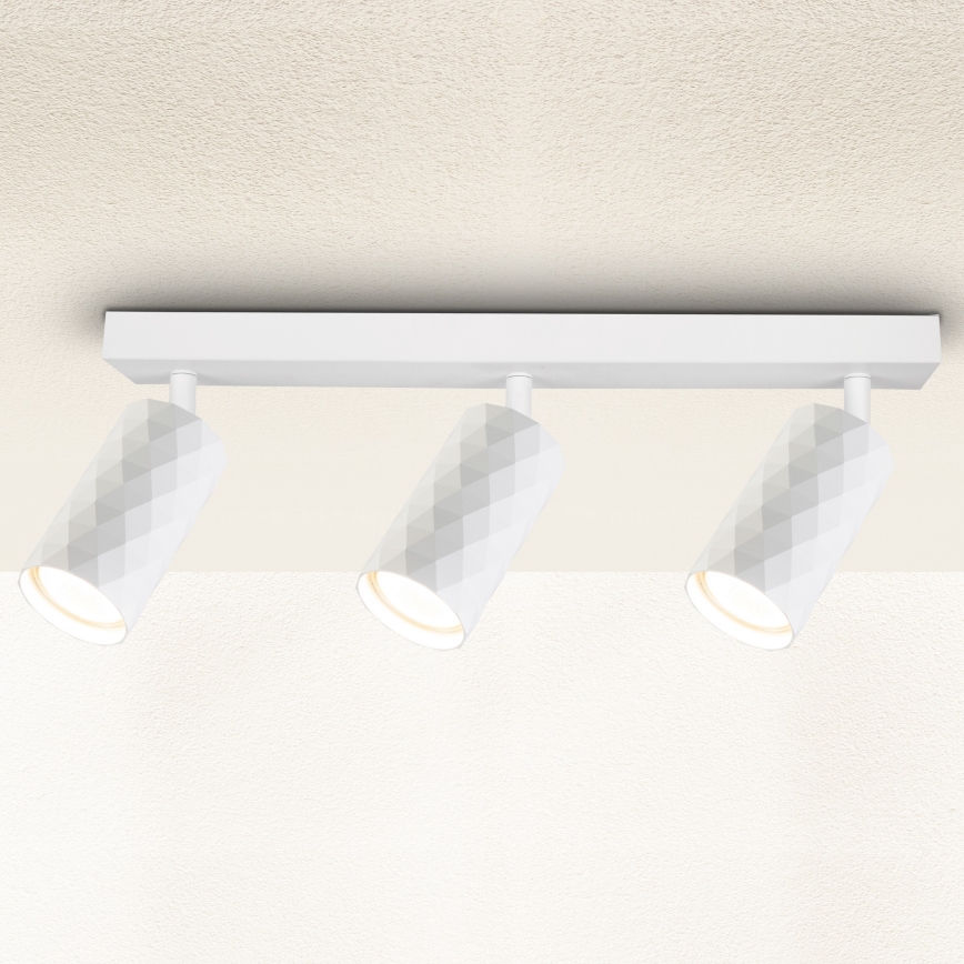 Brilagi - Spotleuchte SELE DIAMANT 3xGU10/30W/230V weiß