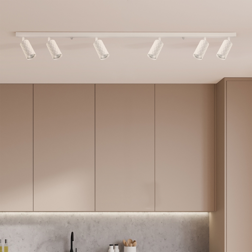 Brilagi - Spotleuchte SELE DIAMANT 6xGU10/30W/230V weiß