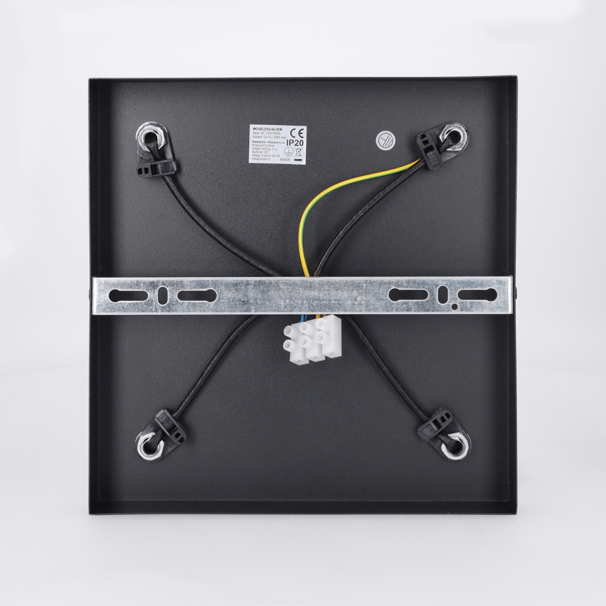 Brilagi - Spotleuchte SELE SQUARE 4xGU10/30W/230V schwarz/gold