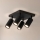 Brilagi - Spotleuchte SELE SQUARE 4xGU10/30W/230V schwarz