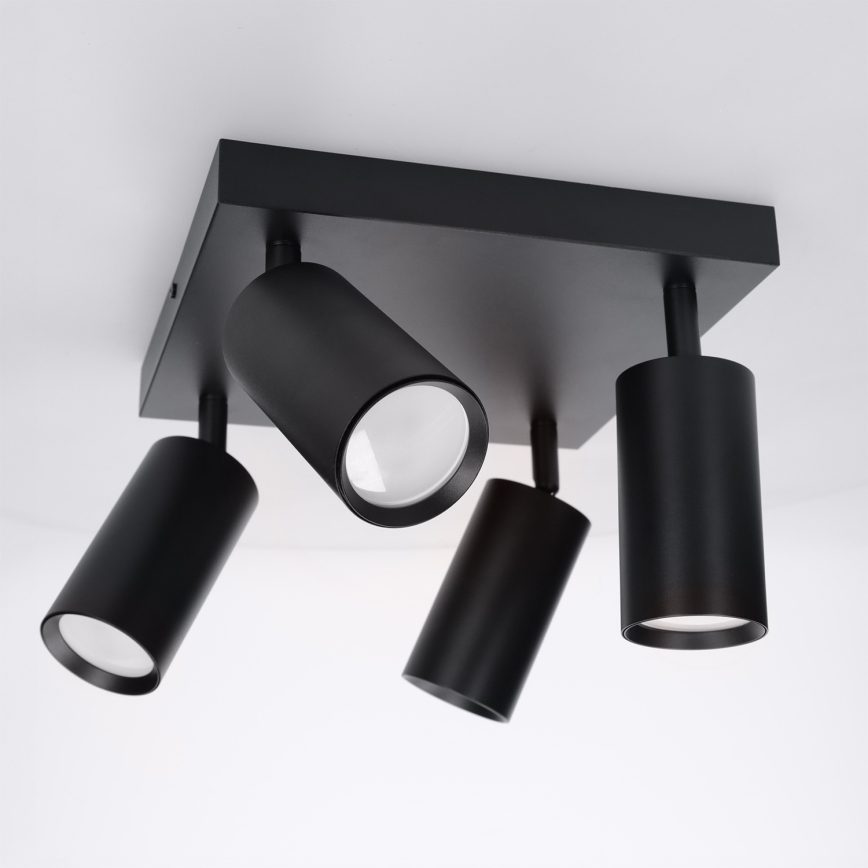 Brilagi - Spotleuchte SELE SQUARE 4xGU10/30W/230V schwarz