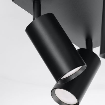 Brilagi - Spotleuchte SELE SQUARE 4xGU10/30W/230V schwarz