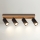Brilagi - Spotleuchte SELE WOOD 4xGU10/30W/230V schwarz/Holz