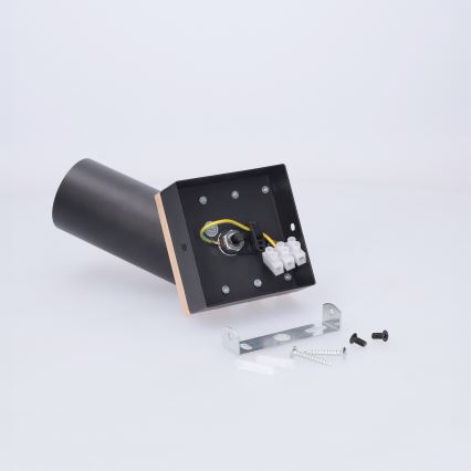 Brilagi - Spotleuchte SELE WOOD ACOUSTIC 1xGU10/30W/230V schwarz/Holz