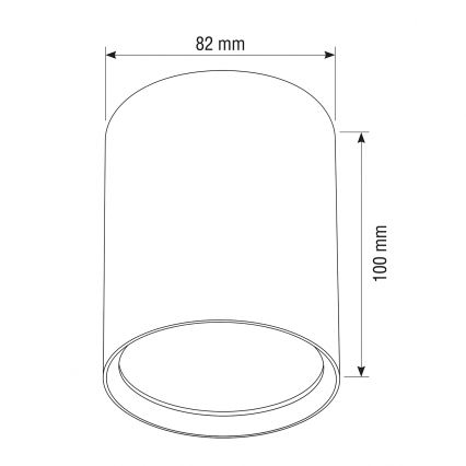BRILAGI - Spotleuchte SMOOTH LONG 1xGX53/15W/230V 60x82 mm goldfarben