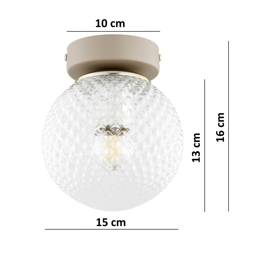 Brilagi - Spotleuchte STELLA 1xE27/60W/230V Beige/Gold