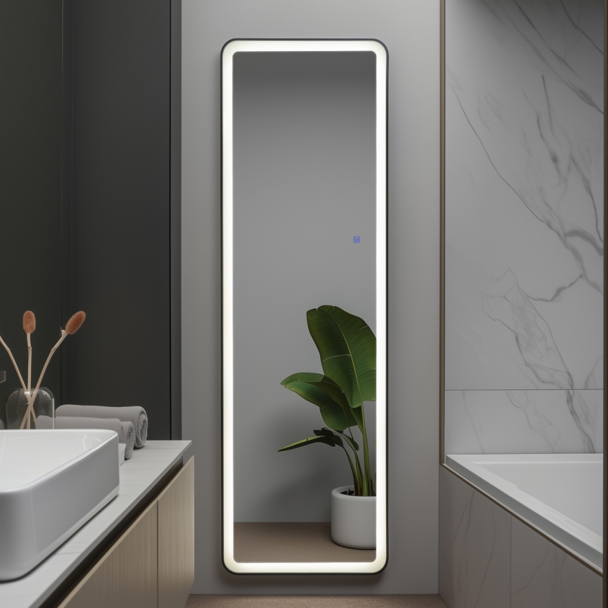 Brilagi - Standspiegel ELEGANZA LED/42W/230V 160x50 cm IP44 CRI 90 dimmbar + CCT