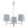 Brilagi - Stangenleuchte MONTE 3xE27/60W/230V blau/gold
