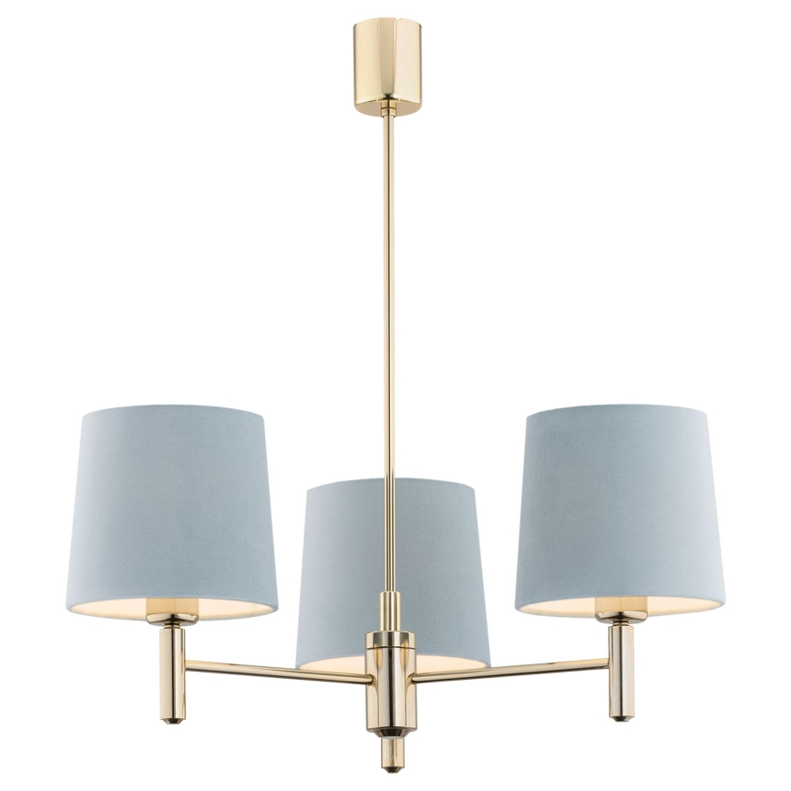 Brilagi - Stangenleuchte MONTE 3xE27/60W/230V blau/gold