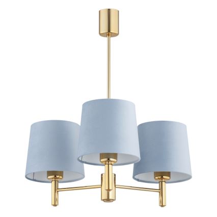 Brilagi - Stangenleuchte MONTE 3xE27/60W/230V blau/gold