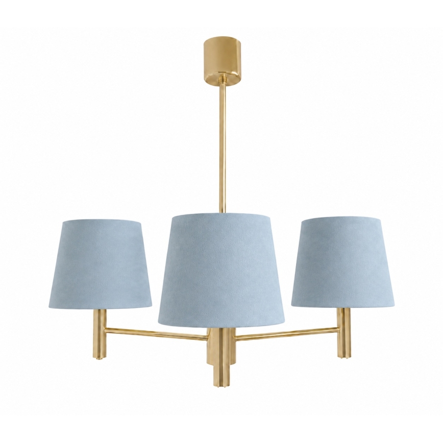 Brilagi - Stangenleuchte MONTE 3xE27/60W/230V blau/gold