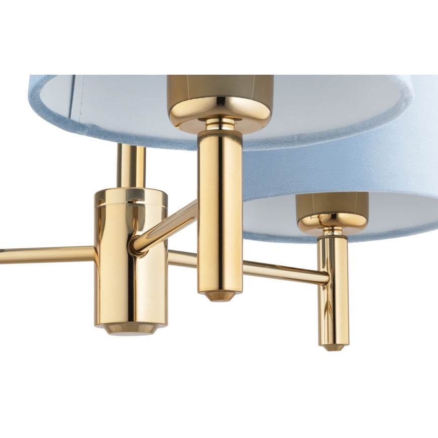 Brilagi - Stangenleuchte MONTE 3xE27/60W/230V blau/gold