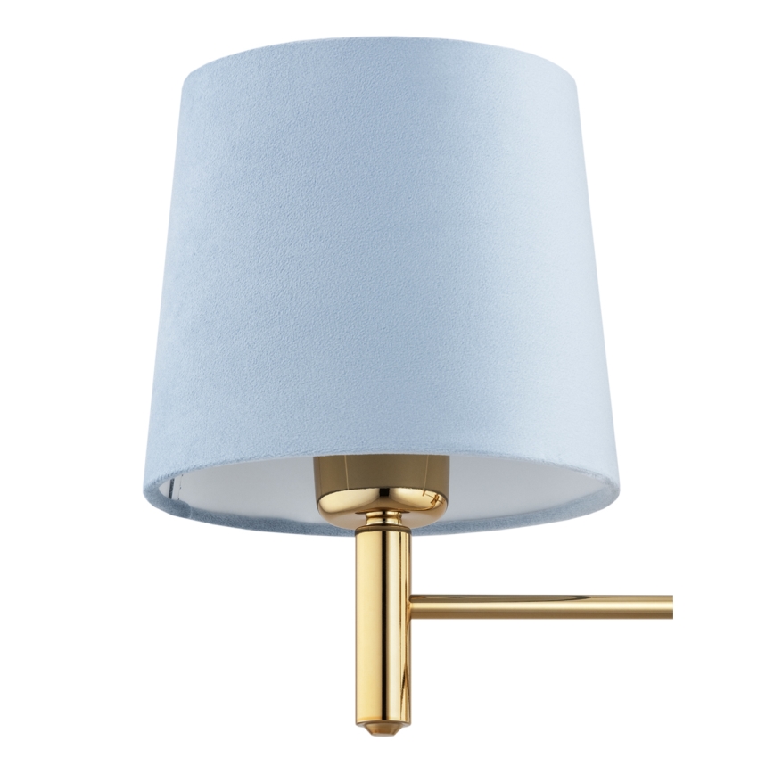 Brilagi - Stangenleuchte MONTE 3xE27/60W/230V blau/gold