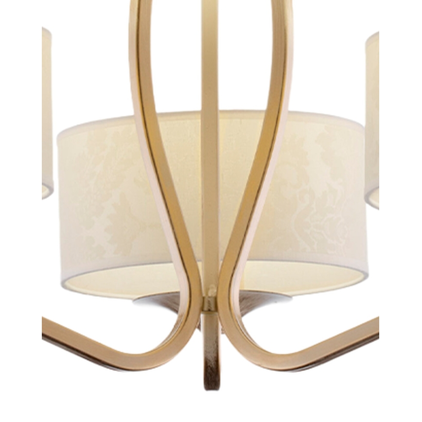 BRILAGI - Stangenleuchte SAPHIRE 3xE27/15W/230V Ø 66 cm creme/gold/patina