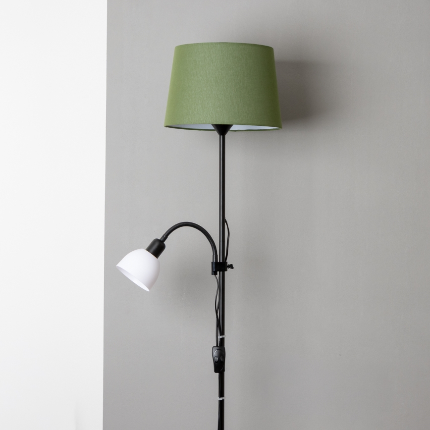 Brilagi - Stehlampe CERIA 1xE27/100W/230V + 1xE14/25W schwarz/grün