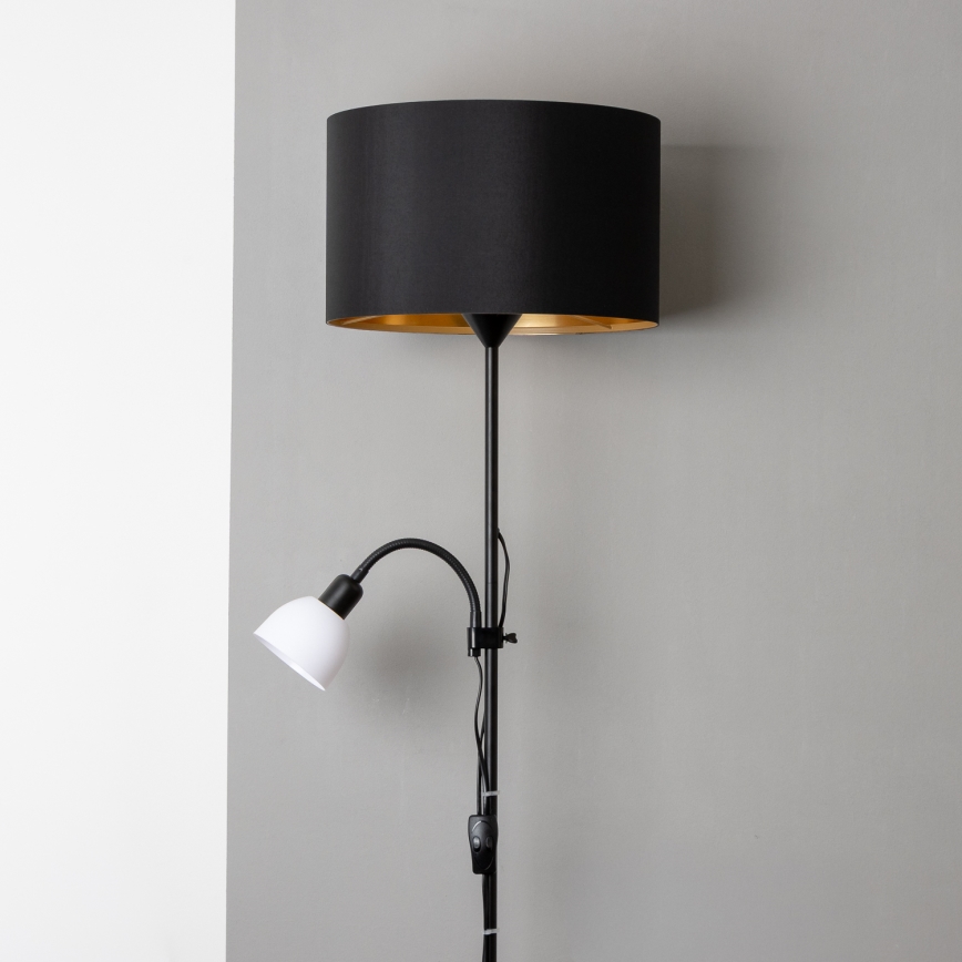 Brilagi - Stehlampe CERIA 1xE27/100W/230V + 1xE14/25W schwarz