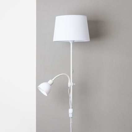 Brilagi - Stehlampe CERIA 1xE27/100W/230V + 1xE14/25W weiß