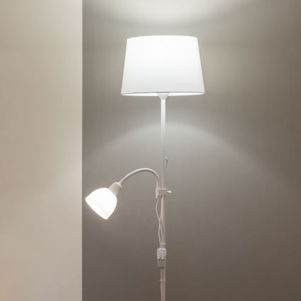 Brilagi - Stehlampe CERIA 1xE27/100W/230V + 1xE14/25W weiß