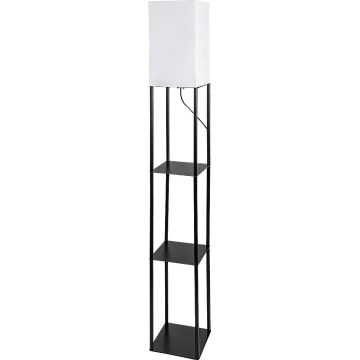 Brilagi - Stehlampe mit Ablagen GRADUS 1xE27/40W/230V schwarz/weiß