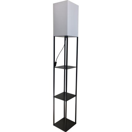 Brilagi - Stehlampe mit Ablagen GRADUS 1xE27/40W/230V schwarz/weiß