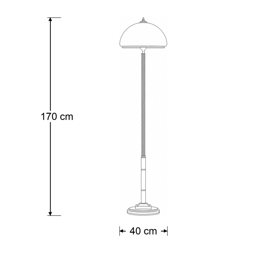 BRILAGI - Stehlampe TAURUS 2xE27/15W/230V Bronze