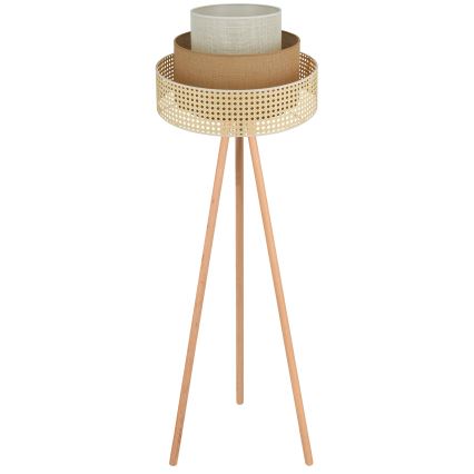Brilagi - Stehleuchte CEDAR LUNETA 1xE27/15W/230V beige/braun/cremefarben