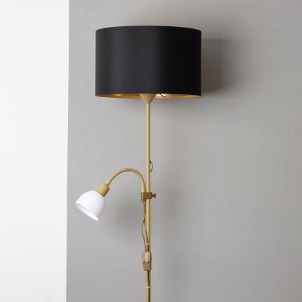 Brilagi - Stehleuchte CERIA 1xE27/100W/230V + 1xE14/25W Gold/Schwarz