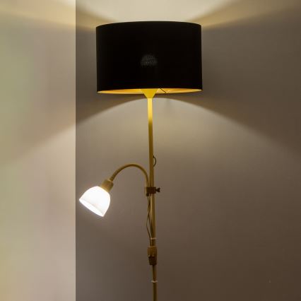 Brilagi - Stehleuchte CERIA 1xE27/100W/230V + 1xE14/25W Gold/Schwarz