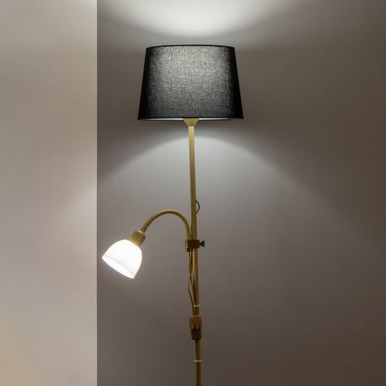 Brilagi - Stehleuchte CERIA 1xE27/100W/230V + 1xE14/25W gold/schwarz