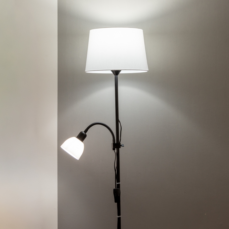 Brilagi - Stehleuchte CERIA 1xE27/100W/230V + 1xE14/25W schwarz/weiß